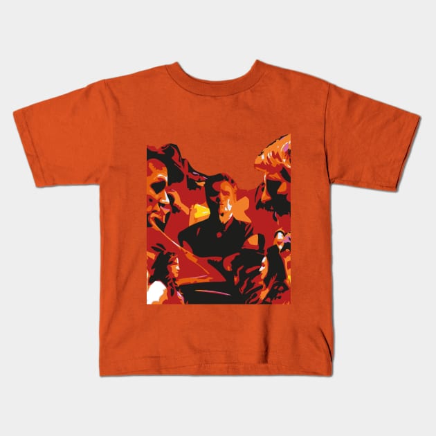 Cobra Kai Face off Kids T-Shirt by FasBytes